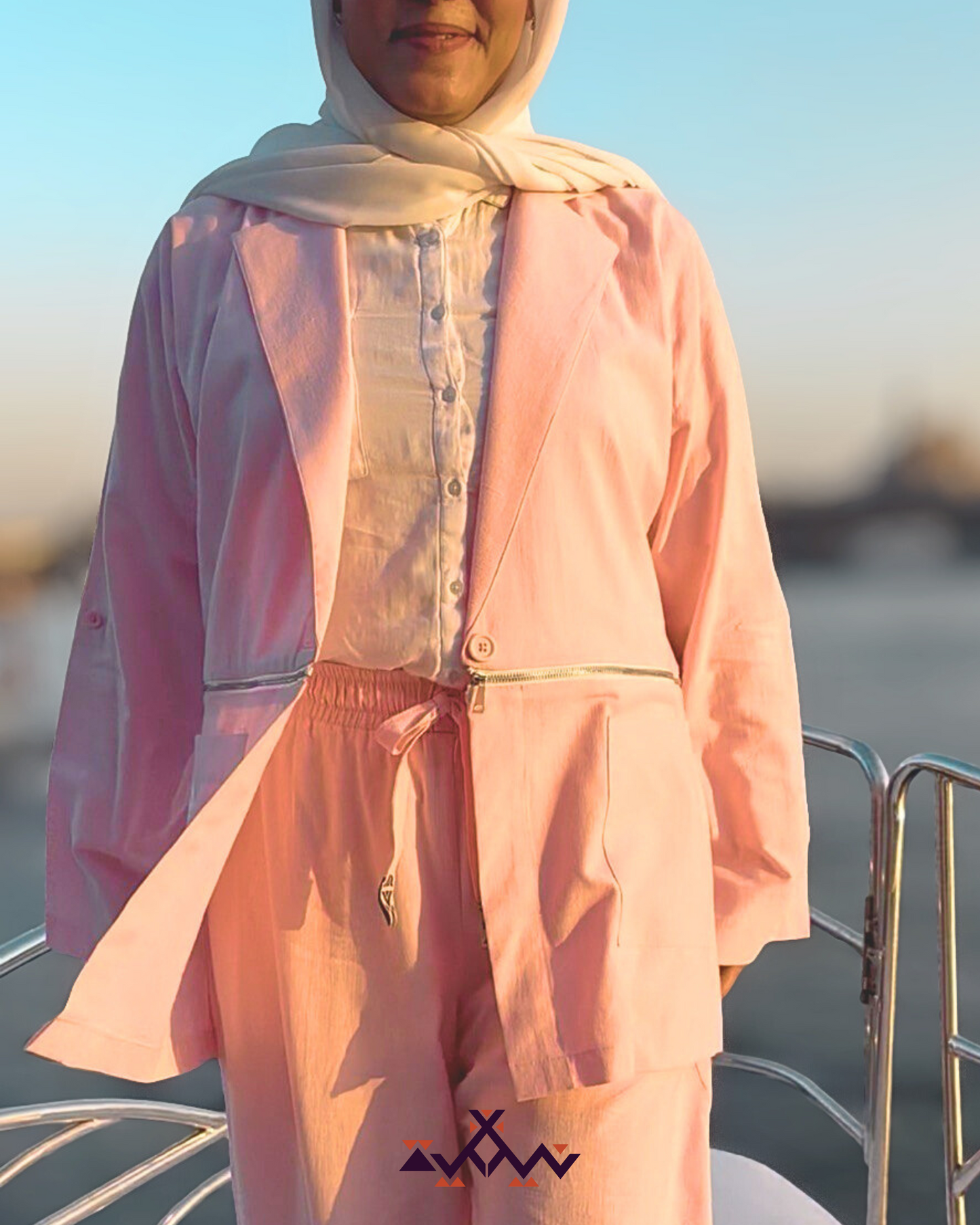 Nyllya Rose Breeze Zipper Blazer