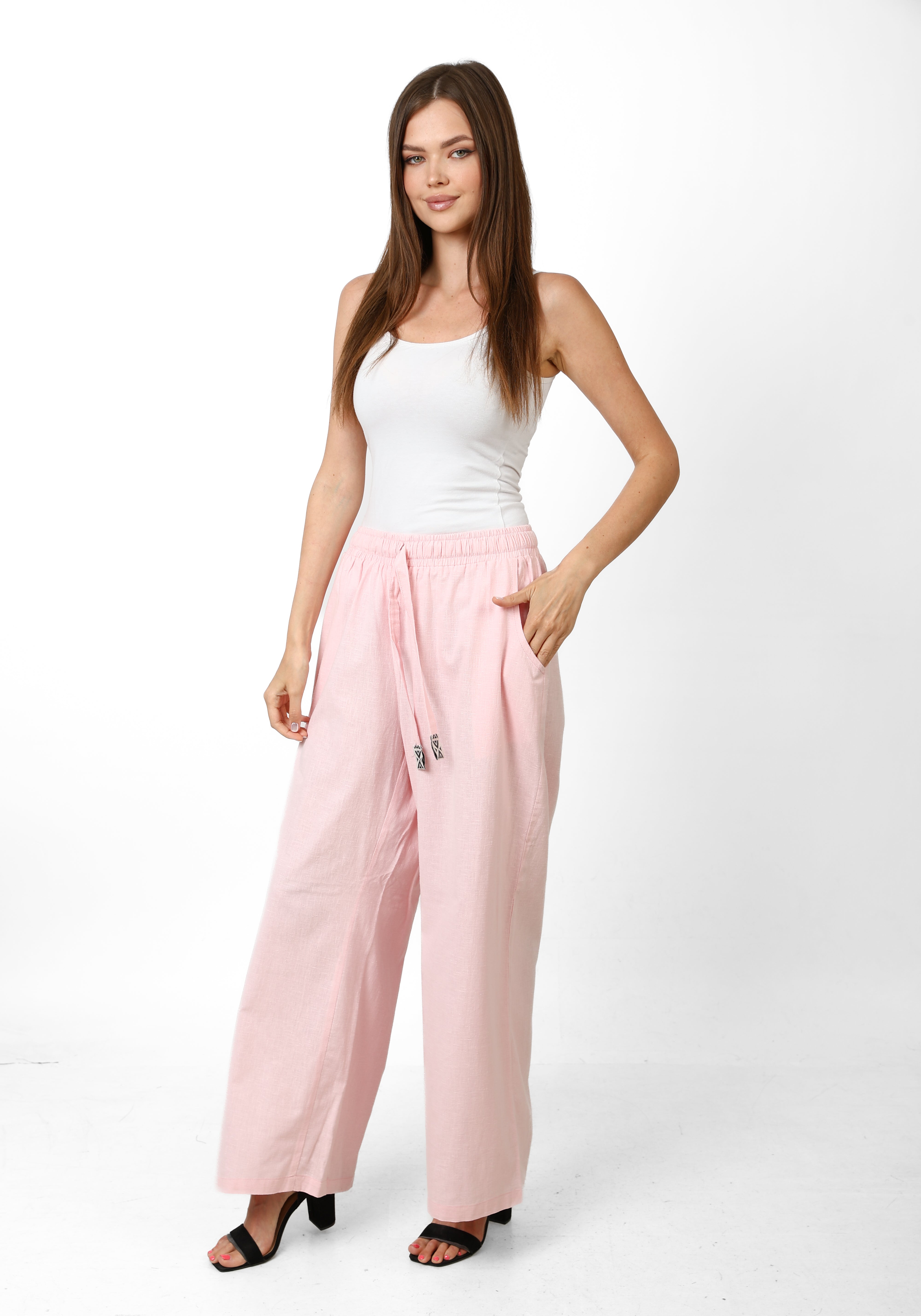 Nyllya Rose Breeze wide leg linen pants
