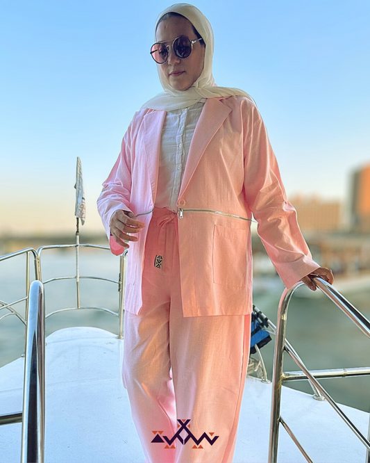 Nyllya Rose Breeze Zipper Blazer