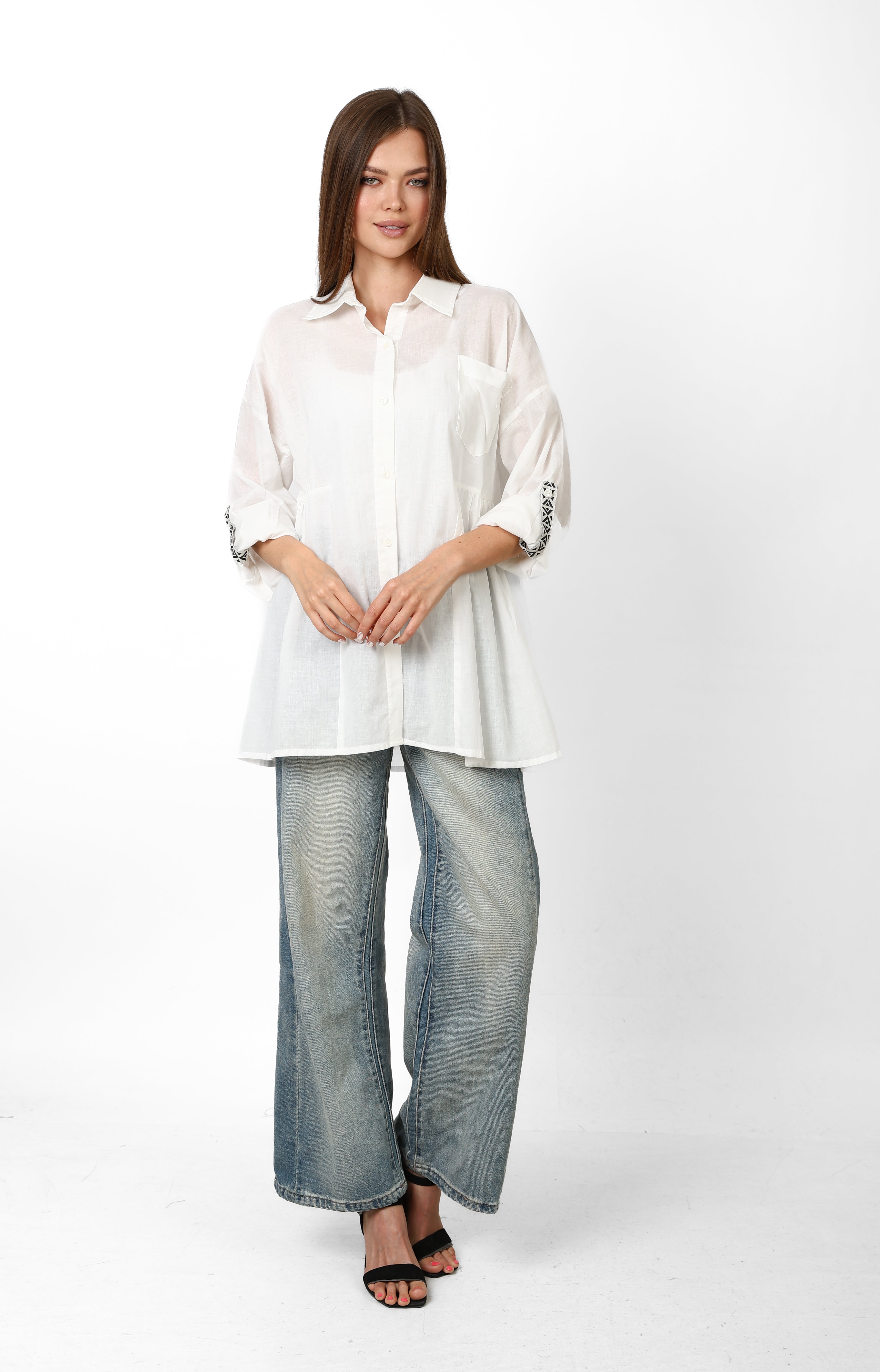 Nyllya Oversized White Shirt