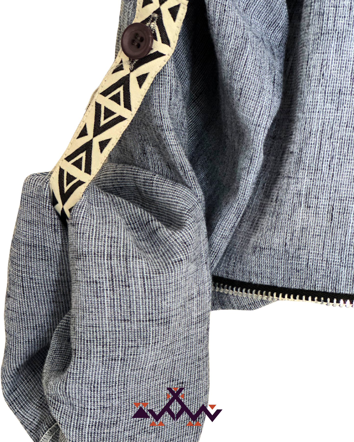 🩶 Silver Haze Zipper Blazer