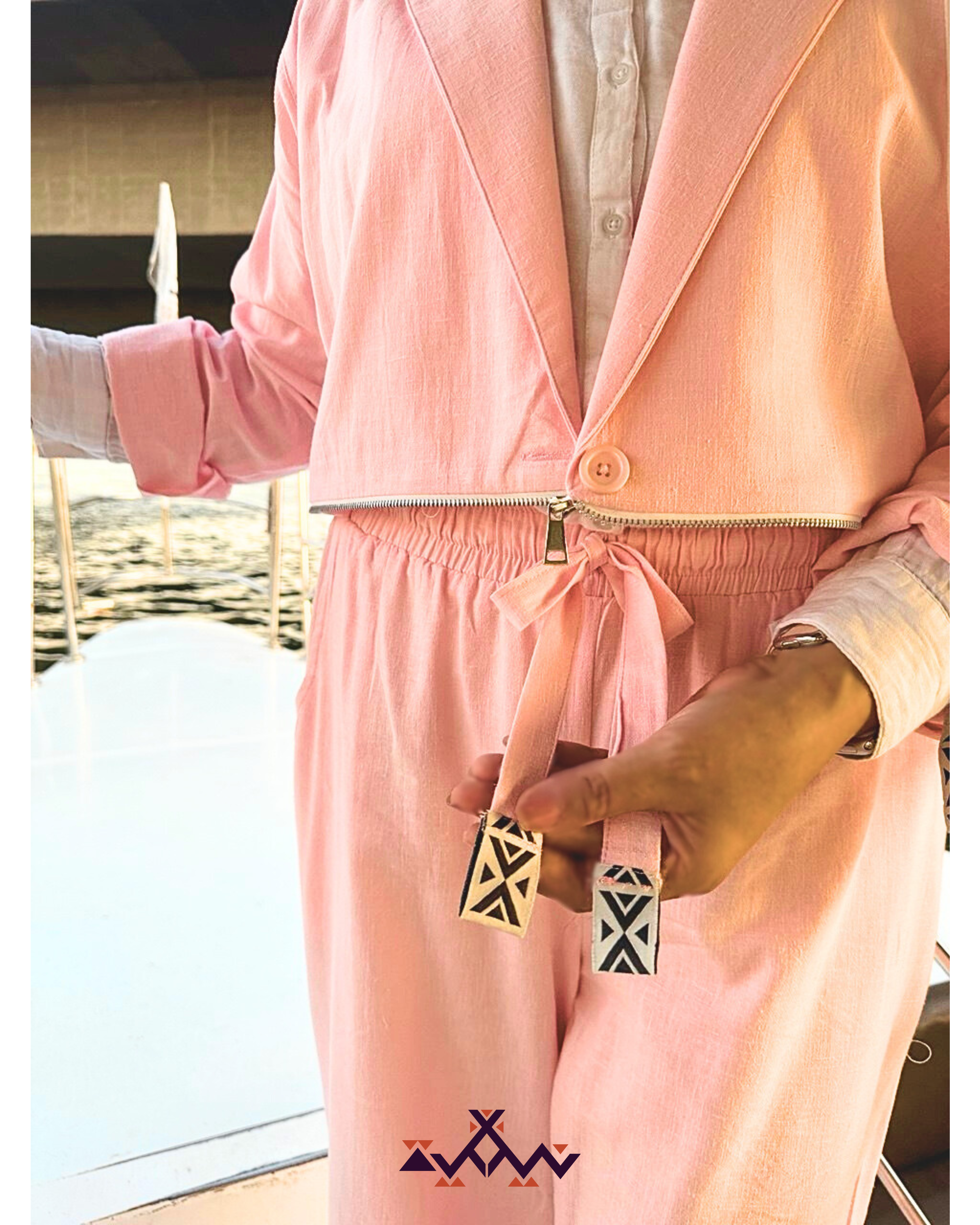 Nyllya wide leg linen pants